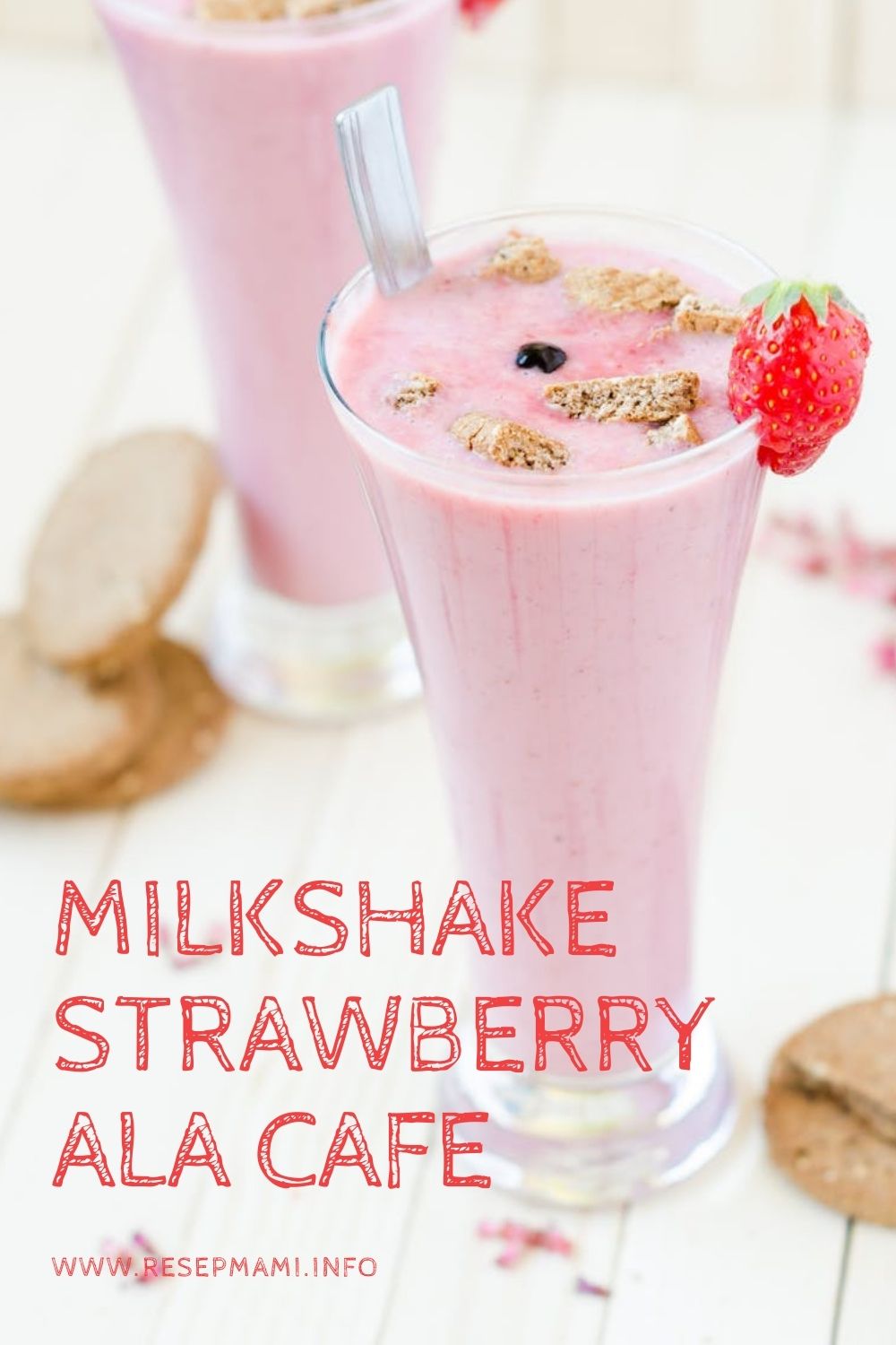 Cara Membuat Milkshake Strawberry ala Cafe