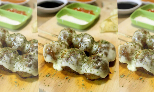 cara membuat cilok bakar mozarella