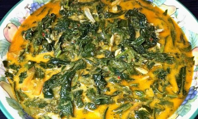 Resep Gulai Daun Singkong Teri