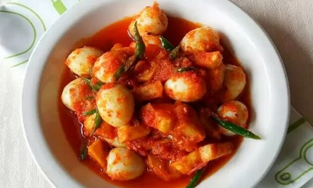 Resep Balado Telur Puyuh Gurih Pedas