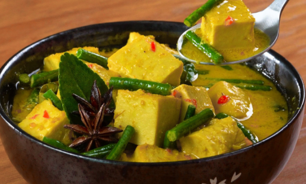 Resep Sayur Tahu Kuning Kuah Santan