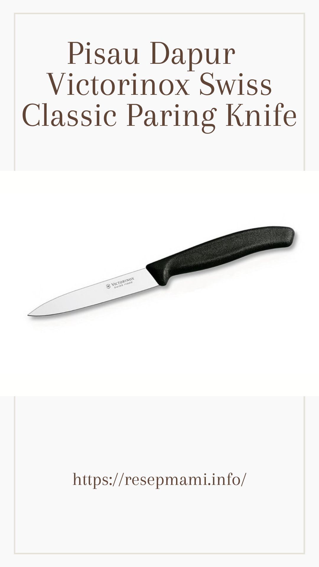 Merk Pisau Dapur - Victorinox Swiss Classic Paring Knife