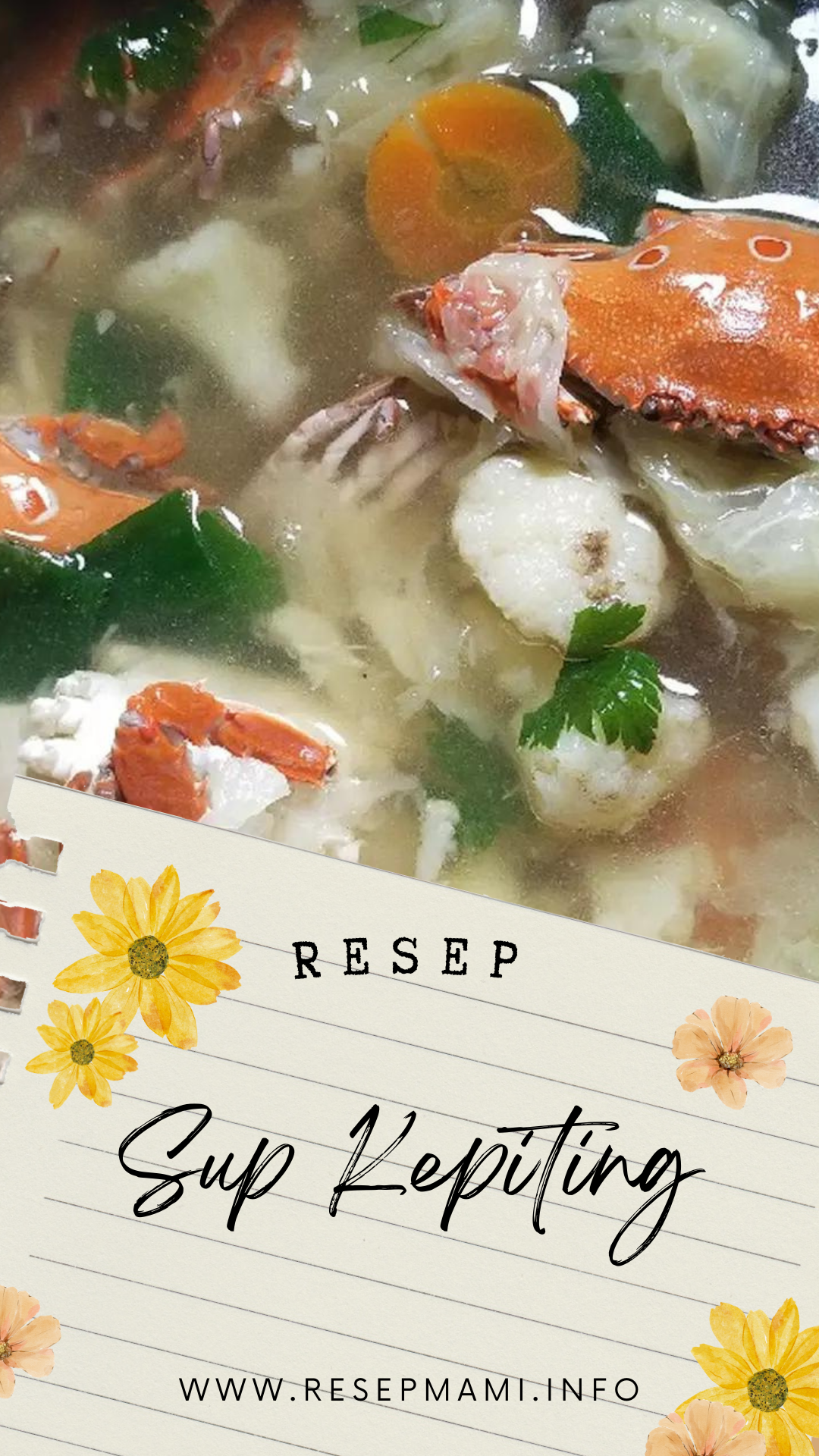 Resep sup kepiting